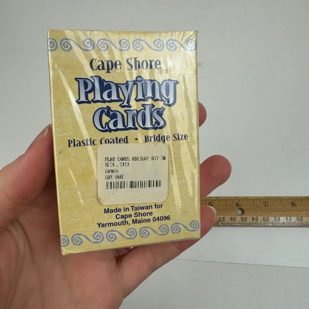 Vintage Sealed Cape Shore Yarmouth Maine Playing Cards Lighthouse Souvenir Beach